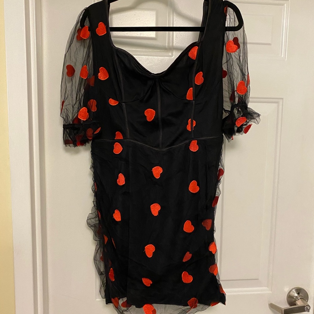 PLT heart mini dress